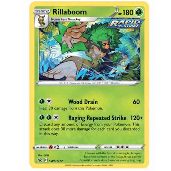 Kartová hra Pokémon TCG: Sword & Shield 12.5 Crown Zenith Pin Collection Rillaboom