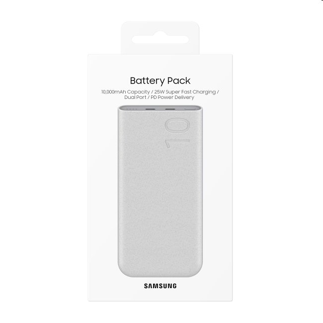 Powerbanka Samsung 10000 mAh, 25 W, béžová