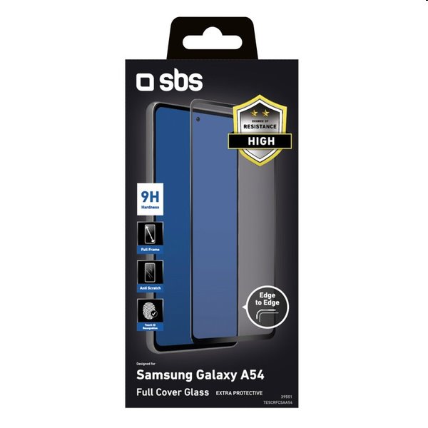 Tvrdené sklo SBS Full Cover pre Samsung Galaxy S23 FE, A54 5G, čierna Tvrdené sklo SBS Full Cover pre Samsung Galaxy S23 FE, A54 5G, čierna