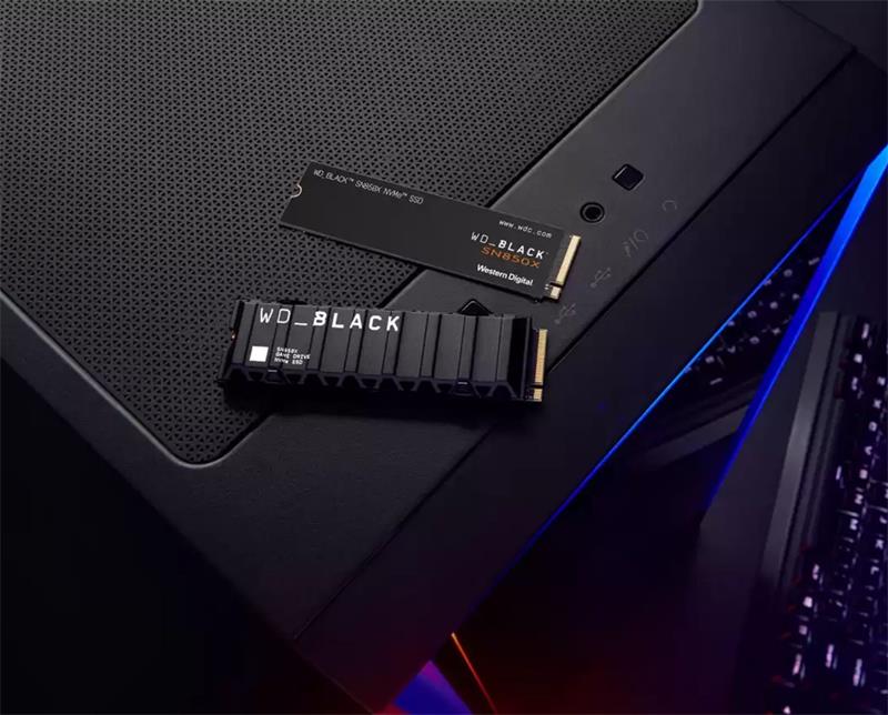 WD Black SN850X SSD 2TB M.2 NVMe Gen4 7300/6600 MBps with Heatsink (PS5 ready)