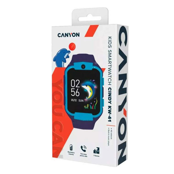 Canyon KW-41, Cindy, smart hodinky pre deti, modré Canyon KW-41, Cindy, smart hodinky pre deti, modré