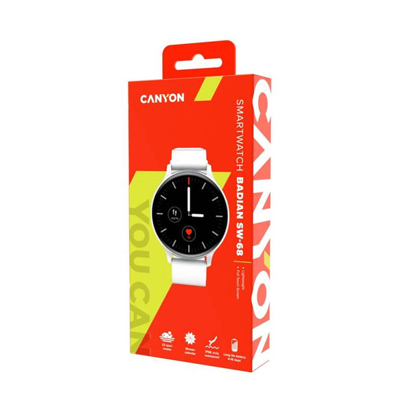 Canyon SW-68, Badian smart hodinky, biele Canyon SW-68, Badian smart hodinky, biele