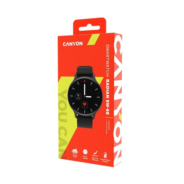 Canyon SW-68, Badian smart hodinky, čierne Canyon SW-68, Badian smart hodinky, čierne