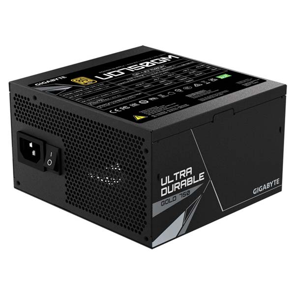 GIGABYTE Zdroj UD750GM, 750W, ATX, 80PLUS Gold, modulárny