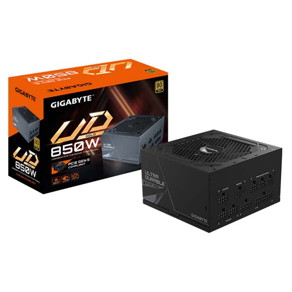 GIGABYTE Zdroj UD850GM PG5, 850W, ATX, 80PLUS Gold, modulárny