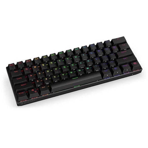 ENDORFY herná klávesnica Thock Compact BR RGB /USB/ brown sw. / bezdrôtová / mechanická / US layout / mini /čierna RGB