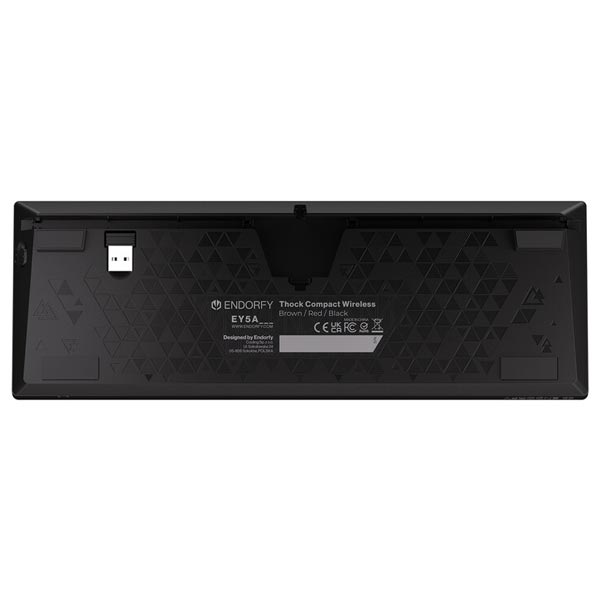 ENDORFY herná klávesnica Thock Compact BR RGB /USB/ brown sw. / bezdrôtová / mechanická / US layout / mini /čierna RGB