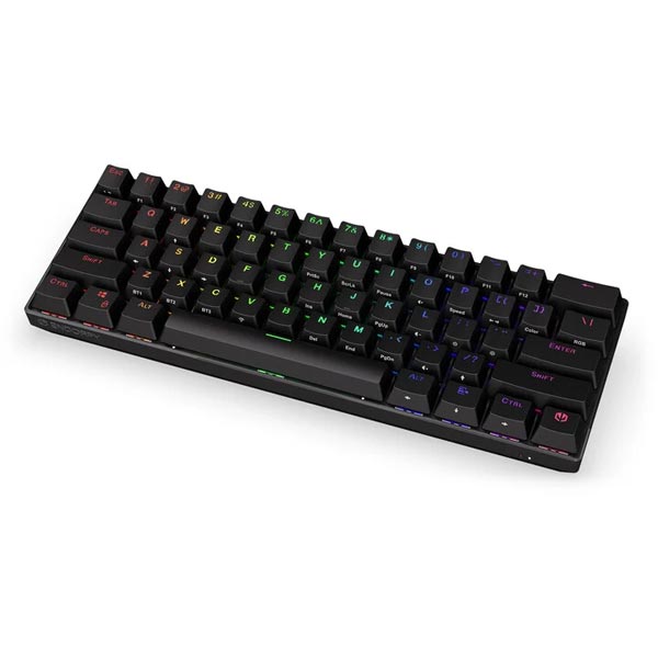 ENDORFY herná klávesnica Thock Compact BR RGB /USB/ brown sw. / bezdrôtová / mechanická / US layout / mini /čierna RGB