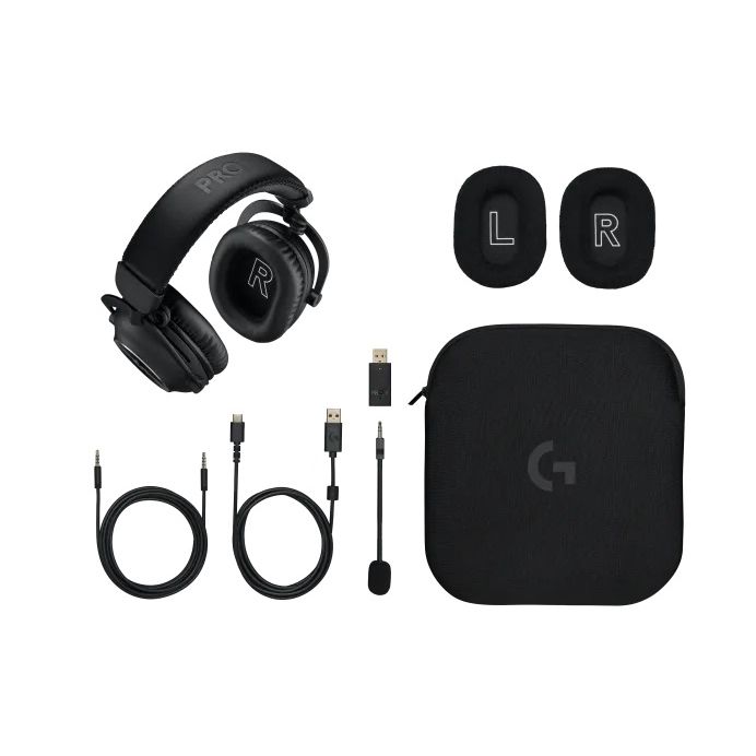 Logitech G PRO X 2 LIGHTSPEED - bezdrôtové herné slúchadlá - čierne