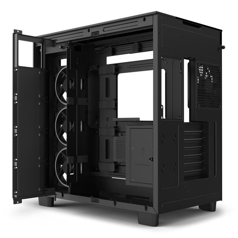 NZXT case H9 Elite, ATX, Premium Dual Chamber Mid Tower, black
