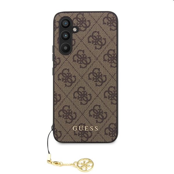 Zadný kryt Guess 4G Charms pre Samsung Galaxy A54 5G, hnedá