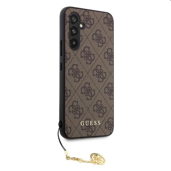 Zadný kryt Guess 4G Charms pre Samsung Galaxy A54 5G, hnedá