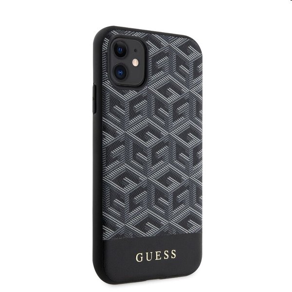 Zadný kryt Guess PU G Cube MagSafe for Apple iPhone 11, čierna Zadný kryt Guess PU G Cube MagSafe for Apple iPhone 11, čierna