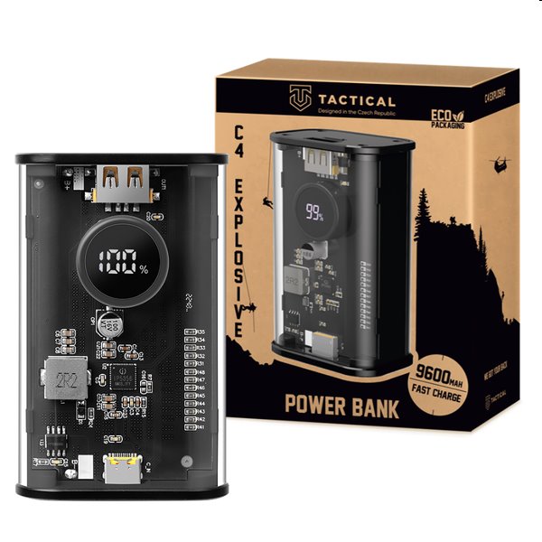 Tactical Powerbank C4 Explosive 9600mAh, čierna Tactical Powerbank C4 Explosive 9600mAh, čierna