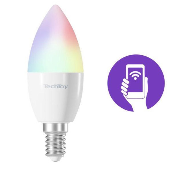 TechToy Smart žiarovka RGB 4,5W E14, set 3 ks