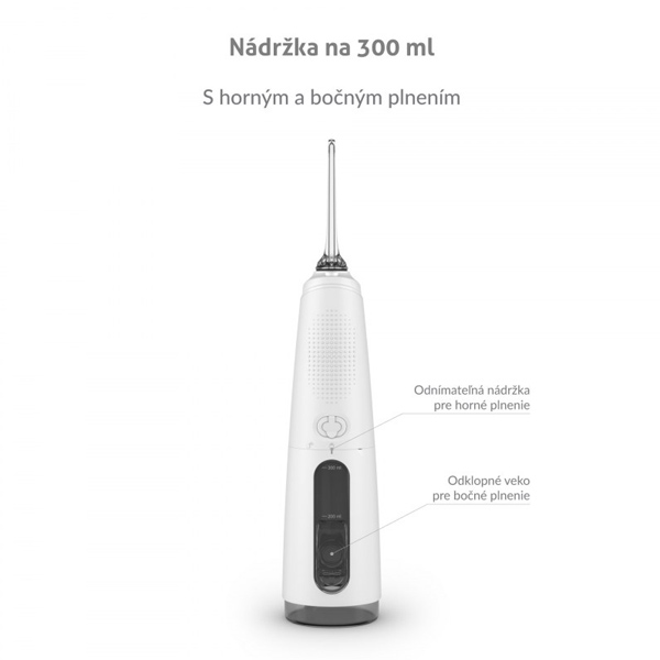 Truelife ústna sprcha AquaFloss Compact C300, biela Truelife ústna sprcha AquaFloss Compact C300, biela
