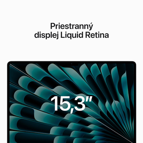 Apple MacBook Air 15" M2 8-core CPU 10-core GPU 8GB 256GB (SK layout), strieborná Apple MacBook Air 15" M2 8-core CPU 10-core GPU 8GB 256GB (SK layout), strieborná