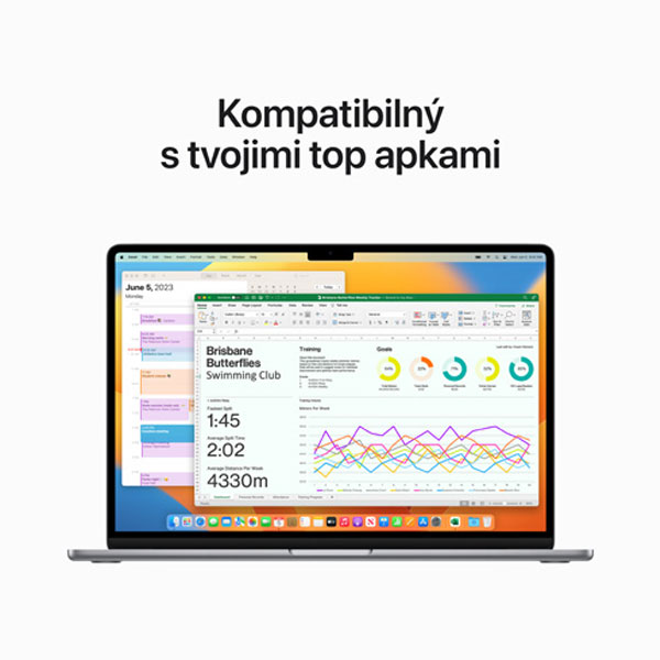 Apple MacBook Air 15" M2 8-core CPU 10-core GPU 8GB 512GB (SK layout), polnočná