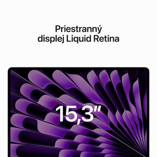 Apple MacBook Air 15" M2 8-core CPU 10-core GPU 8GB 512GB (SK layout), hviezdna biela Apple MacBook Air 15" M2 8-core CPU 10-core GPU 8GB 512GB (SK layout), hviezdna biela