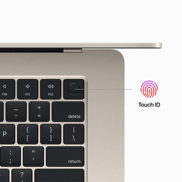 Apple MacBook Air 15" M2 8-core CPU 10-core GPU 8GB 512GB (SK layout), hviezdna biela Apple MacBook Air 15" M2 8-core CPU 10-core GPU 8GB 512GB (SK layout), hviezdna biela