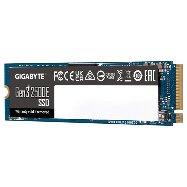 GIGABYTE 2500E SSD disk 500 GB M.2 NVMe Gen3 2300/1500 MBps GIGABYTE 2500E SSD disk 500 GB M.2 NVMe Gen3 2300/1500 MBps