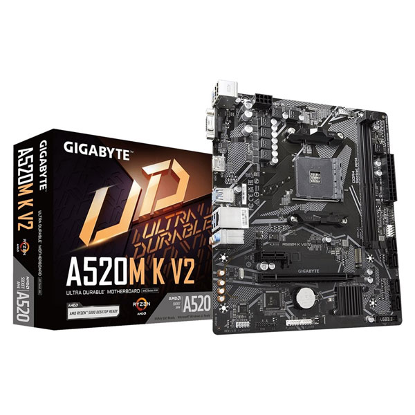 GIGABYTE A520M K V2 Základná doska, AMD A520, AM4, 2xDDR4, mATX GIGABYTE A520M K V2 Základná doska, AMD A520, AM4, 2xDDR4, mATX