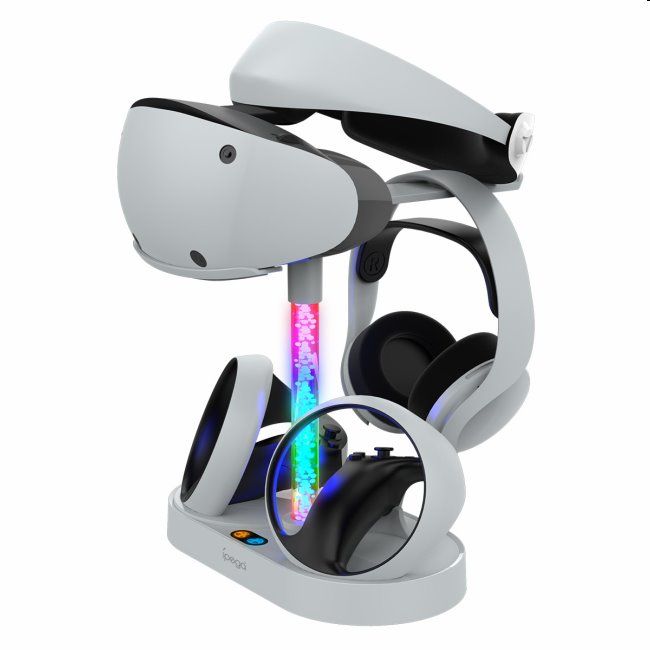 iPega PlayStation 5 VR2 rainbow dual charge stand