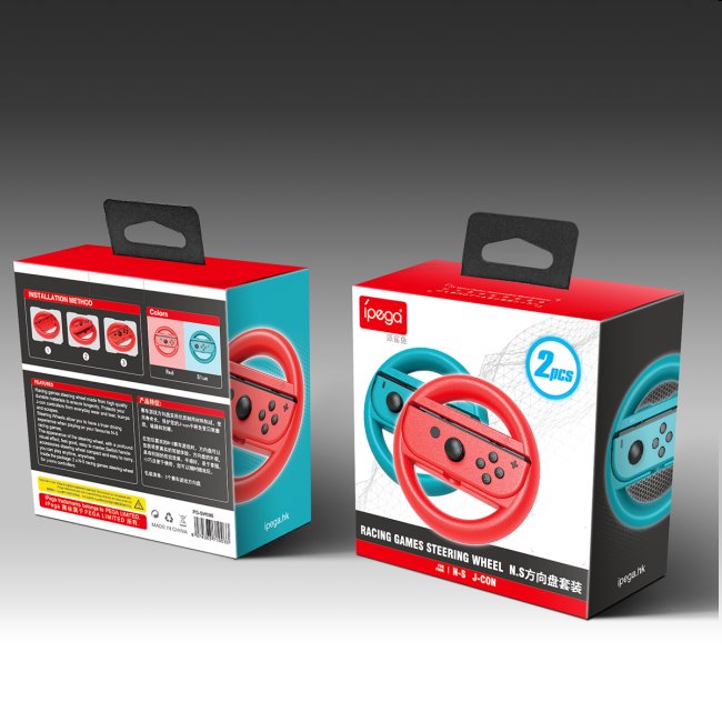 iPega sada volantov pre Nintendo Joy-Con, modrý/červený (2ks) iPega sada volantov pre Nintendo Joy-Con, modrý/červený (2ks)