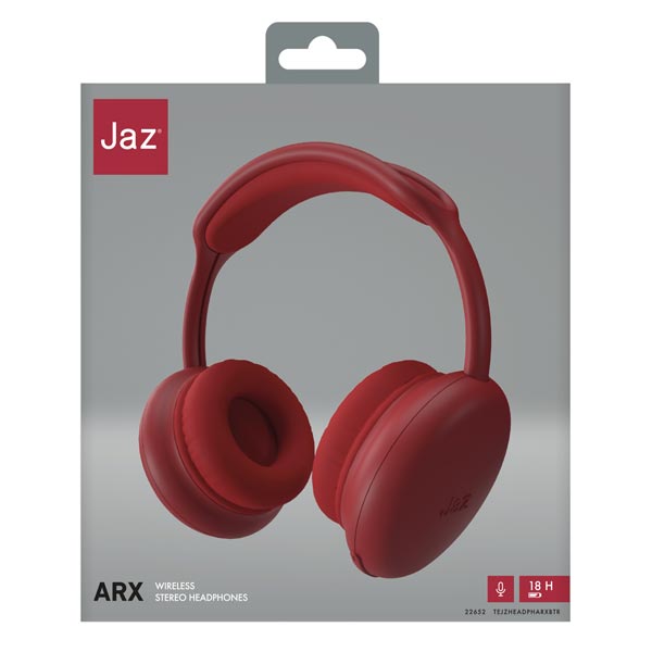 Jaz Bezdrôtové stereo slúchadlá ARX, červená