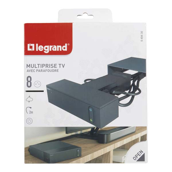 Legrand TV Multimediálna predlžovačka 4x2P+T Legrand TV Multimediálna predlžovačka 4x2P+T