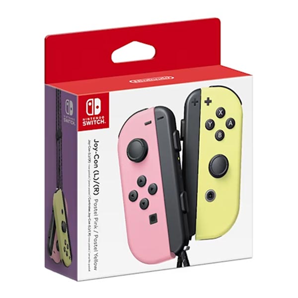 Ovládače Nintendo Joy-Con Pair, pastel pink/pastel yellow