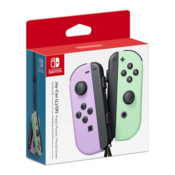 Ovládače Nintendo Joy-Con Pair, pastel purple / pastel green Ovládače Nintendo Joy-Con Pair, pastel purple / pastel green