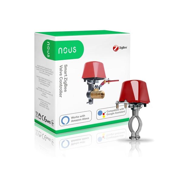 Nous Inteligentný ZigBee ventil na vodu/plyn pre TUYA Nous Inteligentný ZigBee ventil na vodu/plyn pre TUYA