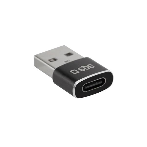 SBS Adaptér USB samec/USB-C samica, čierna