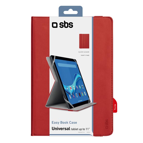 SBS Puzdro Book Case univerzálne pre tablet do 11'', červená