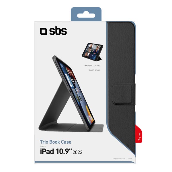 SBS Puzdro Trio Book Pro pre iPad 10,9'' (2022), čierna