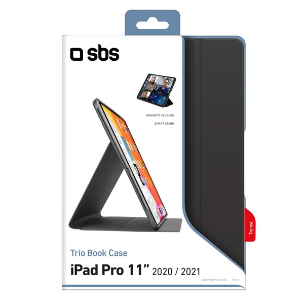 SBS Puzdro Trio Book Pro pre iPad Pro 11'' 2021/2020, čierna