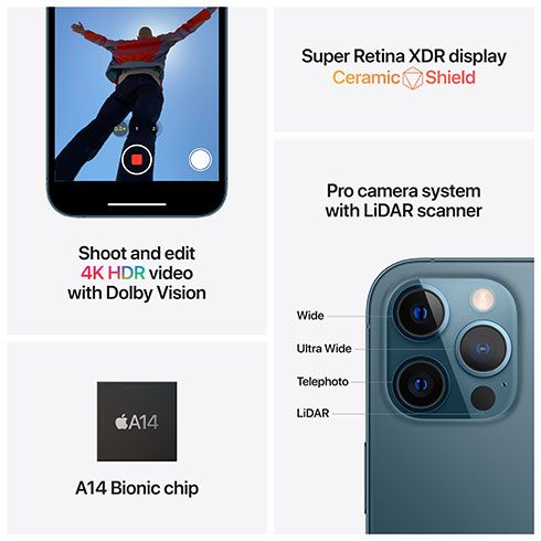 Apple iPhone 12 Pro Max 128 GB strieborná *Trieda C*