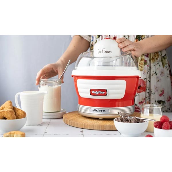 Ariete výrobník domácej zmrzliny Gran Gelato 643, červený Ariete výrobník domácej zmrzliny Gran Gelato 643, červený