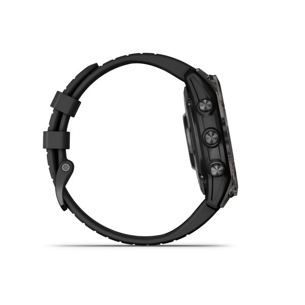 Garmin fenix 7 Pro Sapphire Solar, Carbon Gray DLC Titanium, Black Band