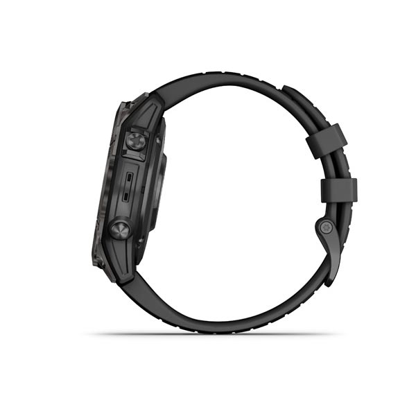 Garmin fenix 7 Pro Sapphire Solar, Carbon Gray DLC Titanium, Black Band