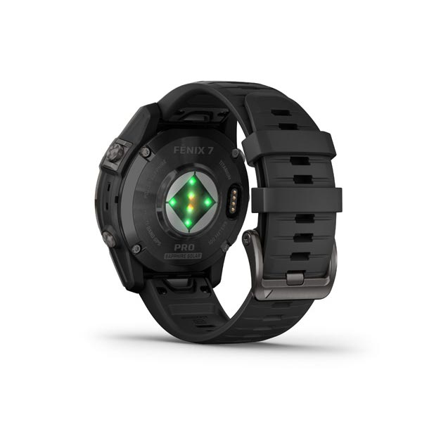 Garmin fenix 7 Pro Sapphire Solar, Carbon Gray DLC Titanium, Black Band