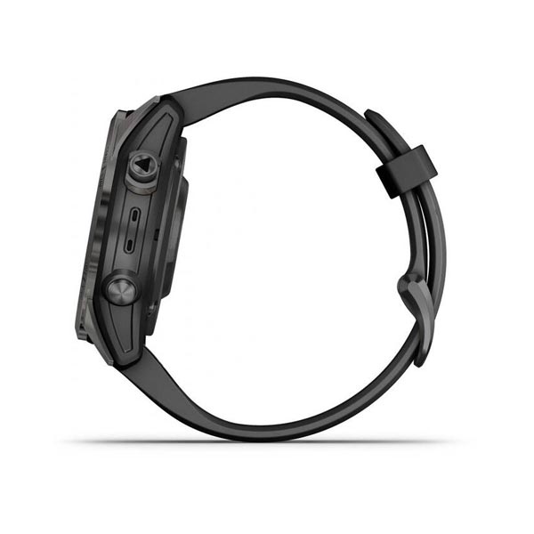 Garmin fenix 7S Pro Sapphire Solar, Carbon Gray DLC Titanium, Black Band