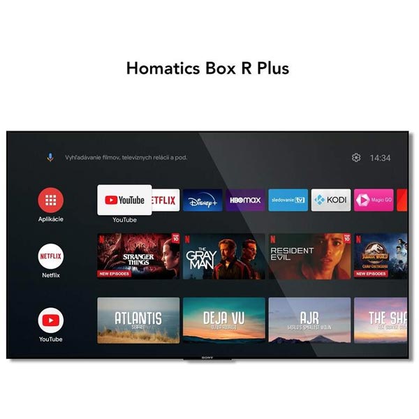 Homatics Box R Plus Android TV, multimediálne centrum