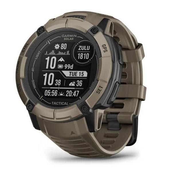 Garmin Instinct 2X Solar Tactical edícia, svetlohnedá