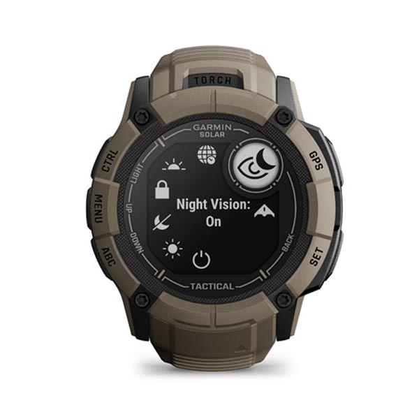 Garmin Instinct 2X Solar Tactical edícia, svetlohnedá