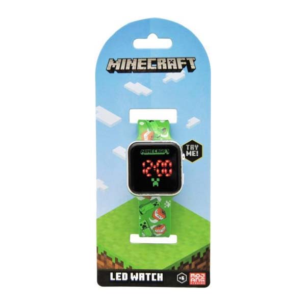 Kids Licensing detské LED hodinky Minecraft led watch