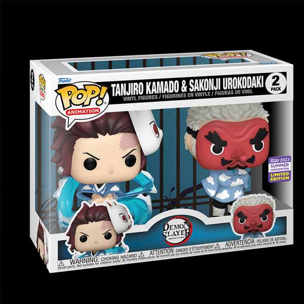 POP! Animation: Tanjiro Kamado & Sakonji Urokodaki (Demon Slayer) 2023 Summer Convention Limited Edition