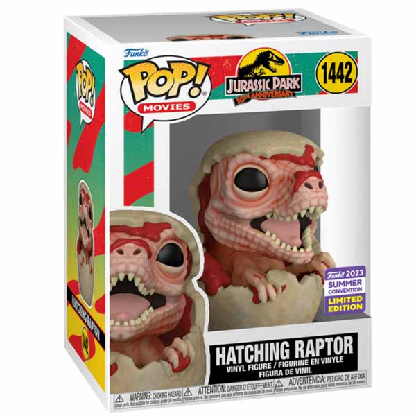 POP! Movies: Hatching Raptor (Jurassic Park) 2023 Summer Convention Limited Edition