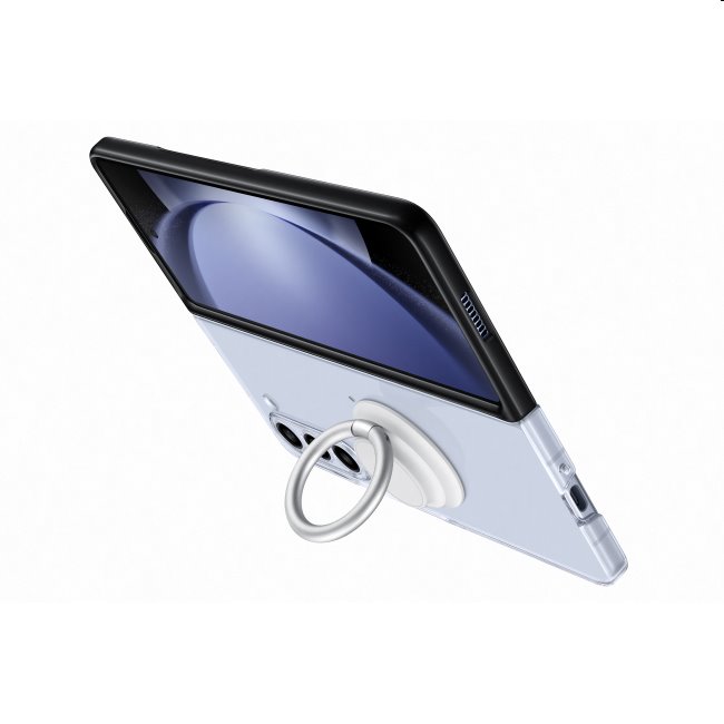 Zadný kryt Clear Gadget pre Samsung Galaxy Z Fold5, transparentná (s odnímateľným úchytom)